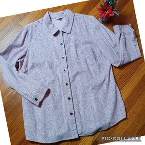 J. Jill Corduroy Lilac Shirt Sz XL